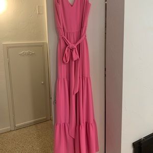 Vibrant Pink, Lilly Pulitzer Maxi Dress